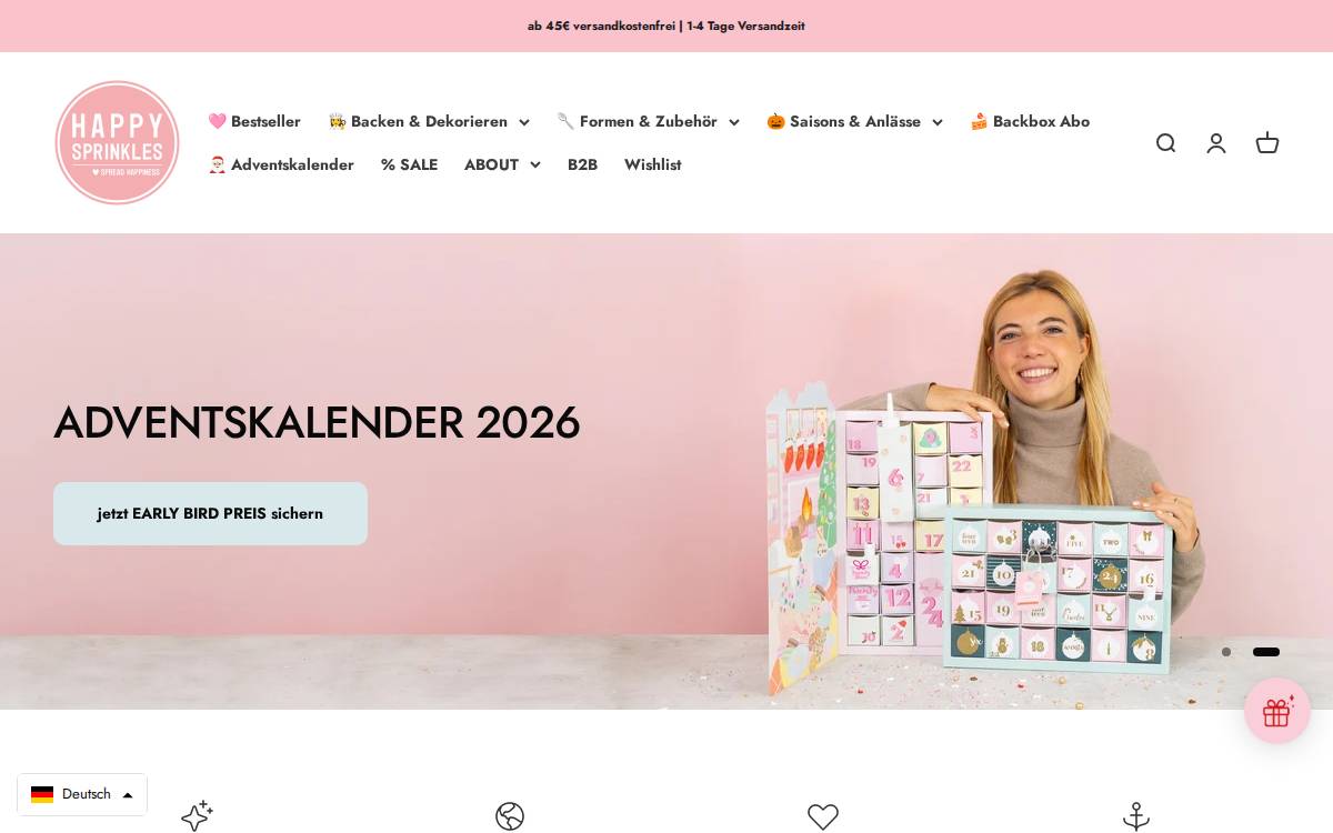 Happysprinkles website preview