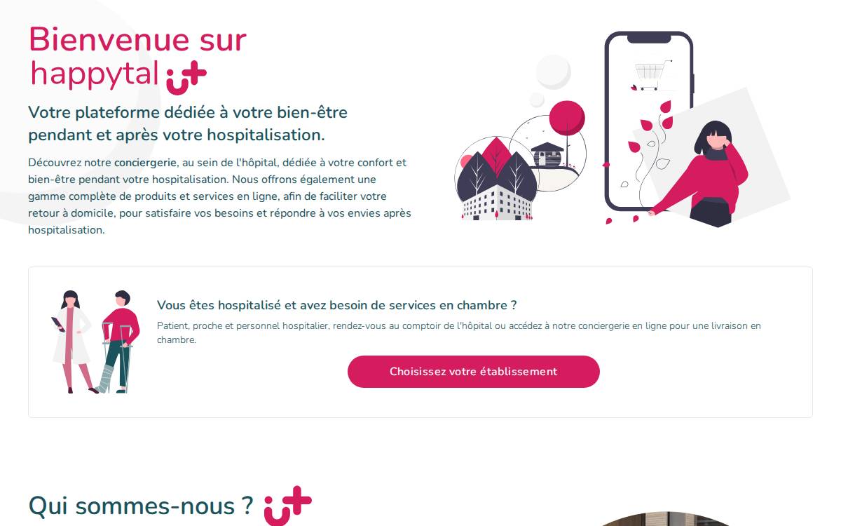 Happytal website preview