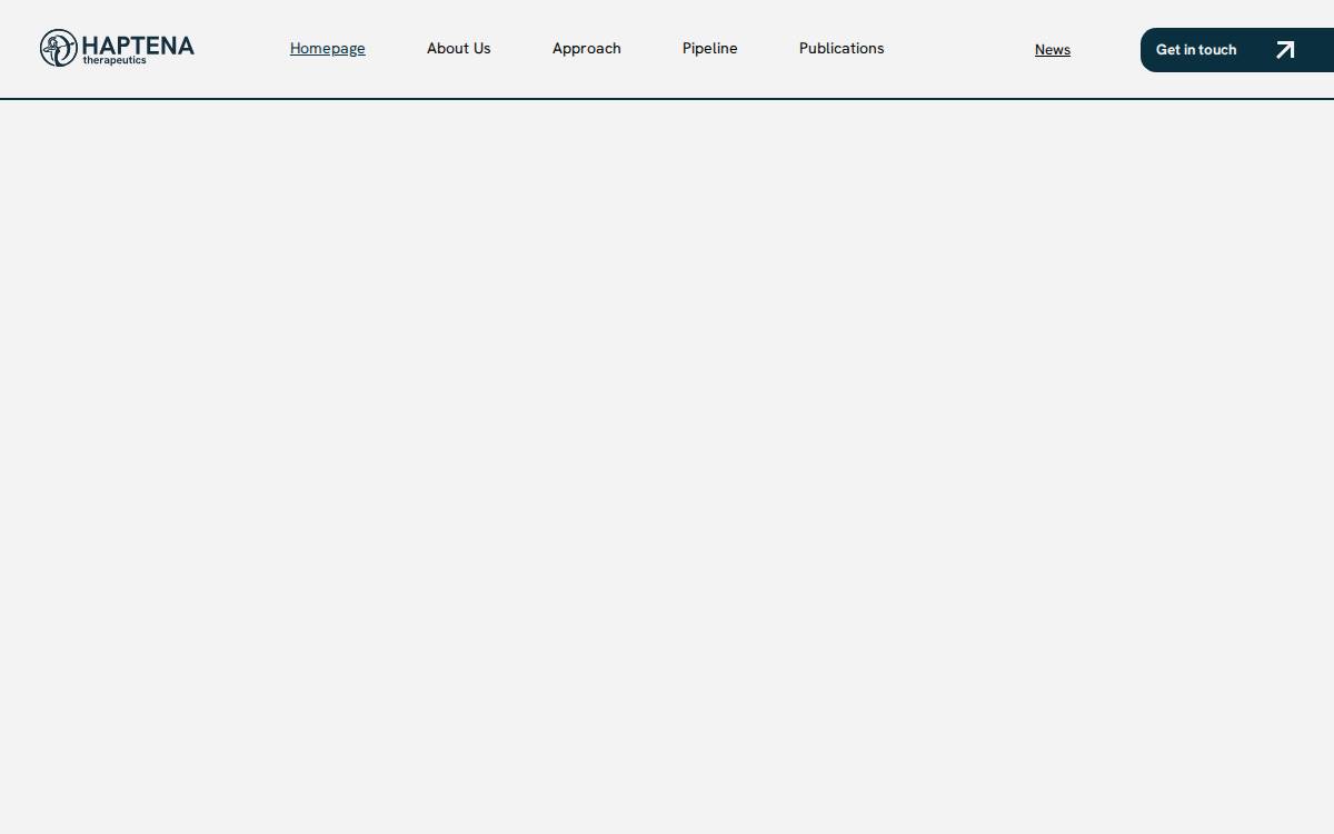 Haptena website preview