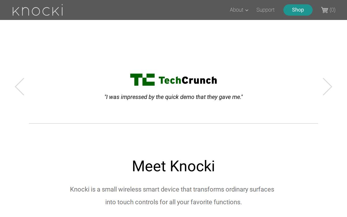 Haptic website preview