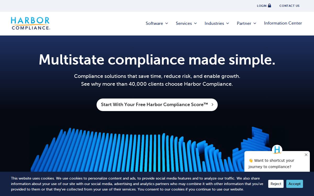 Harbor Compliance website preview