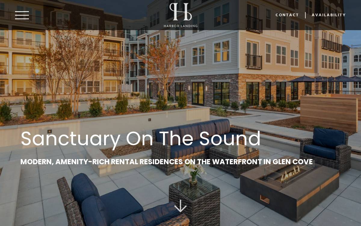 Harbor Landing website preview
