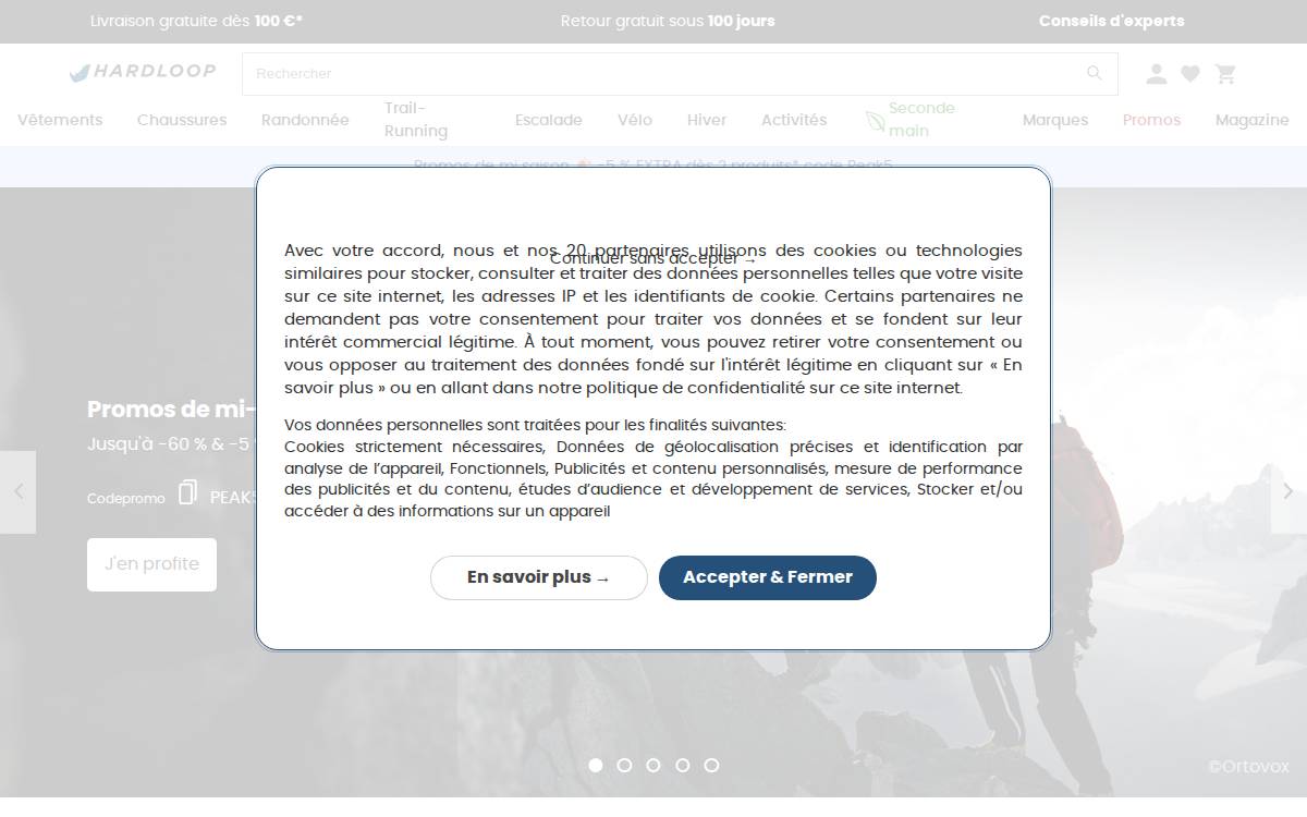 Hardloop website preview