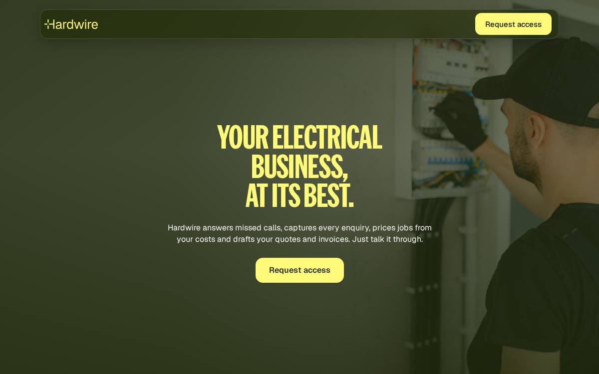 Hardwire website preview