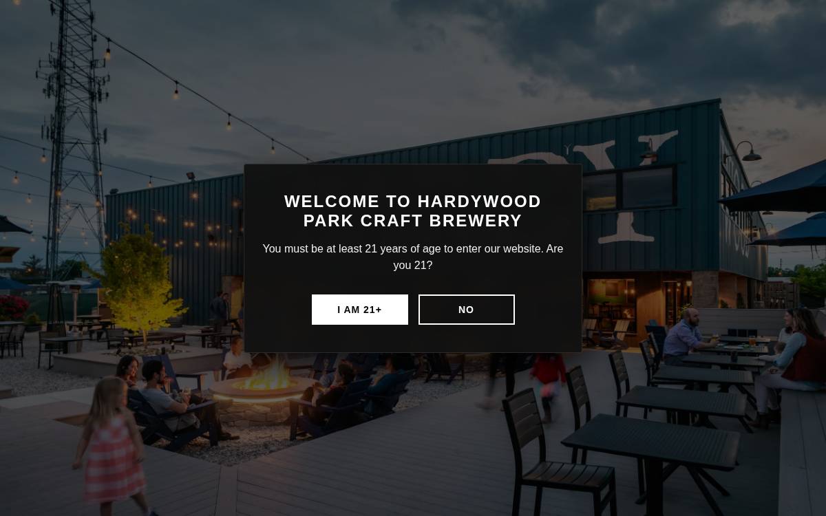 Hardywood Park Craft Brewery website preview