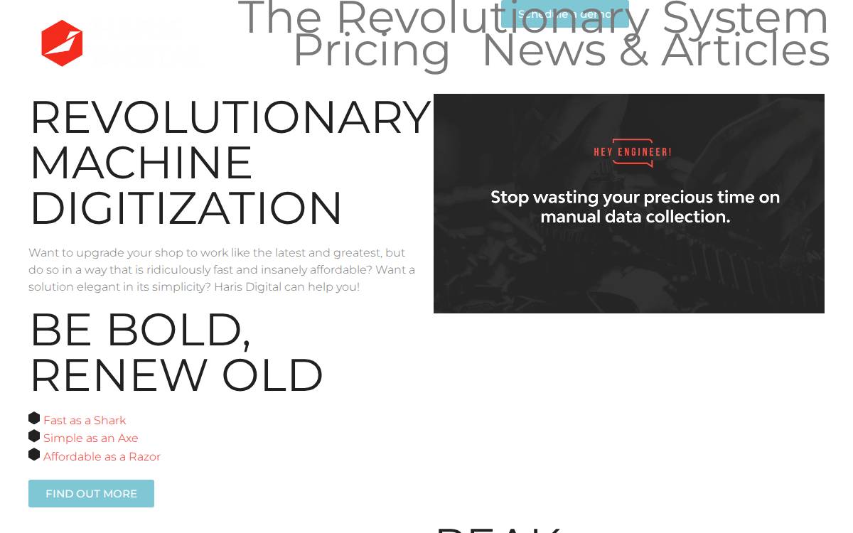 Harisdigital website preview