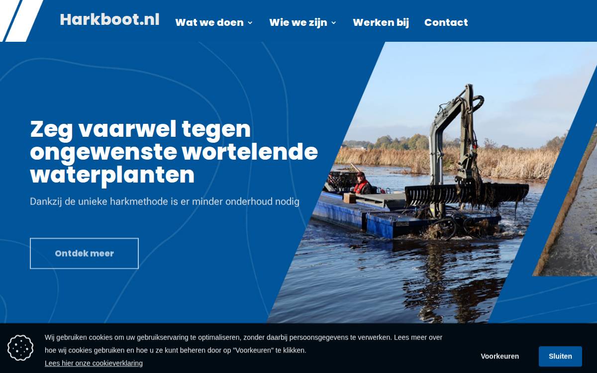 Harkboot website preview