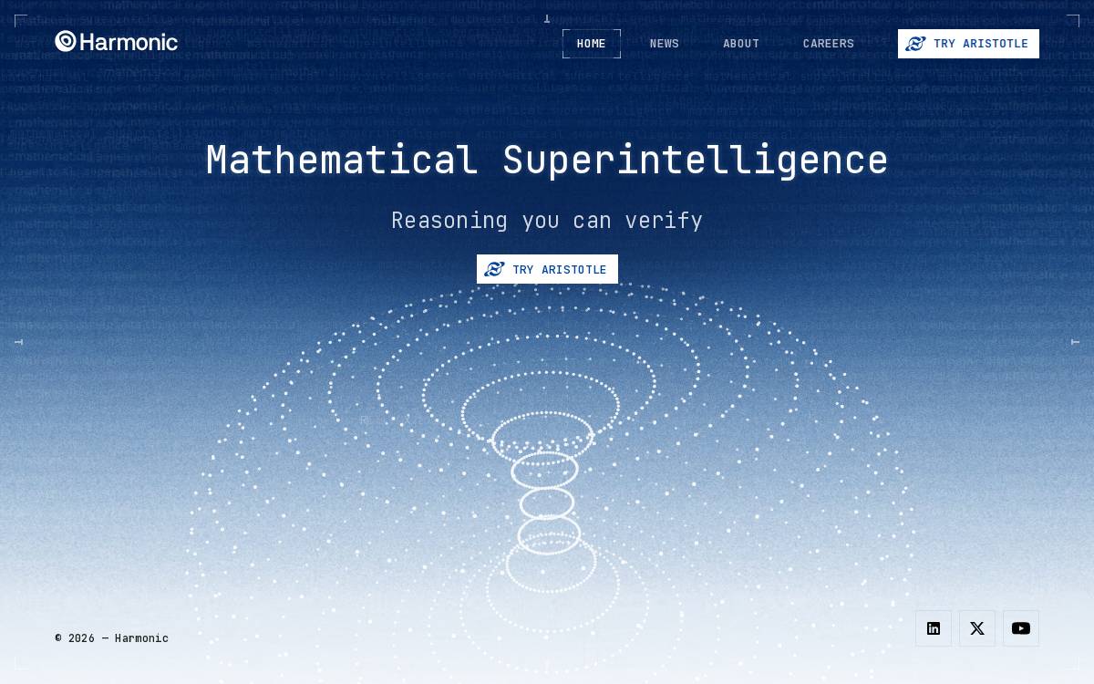 Harmonic website preview