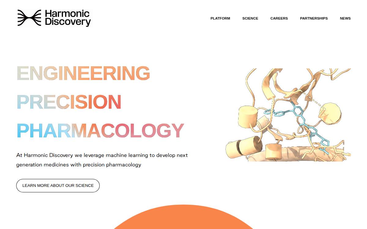Harmonic Discovery website preview