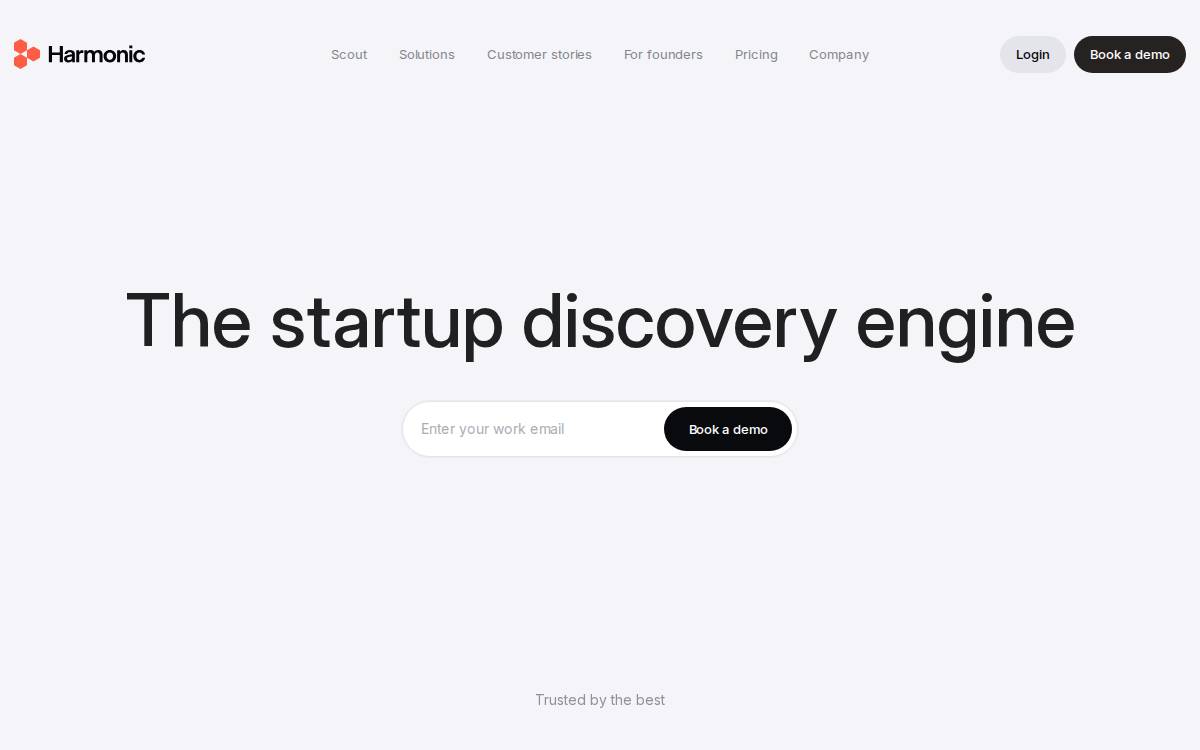Harmonic AI website preview