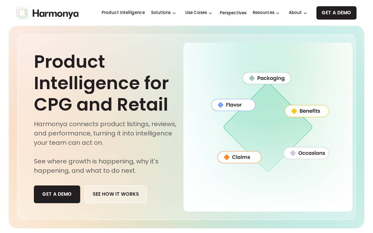Harmonya website preview