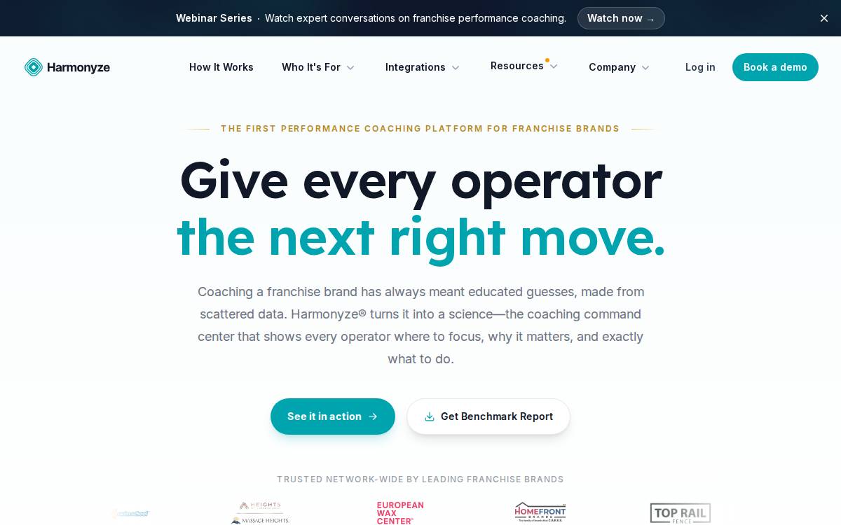 Harmonyze website preview