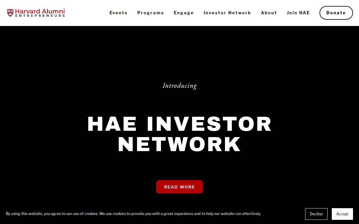 Harvardae website preview