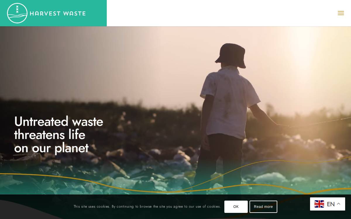 Harvest website preview