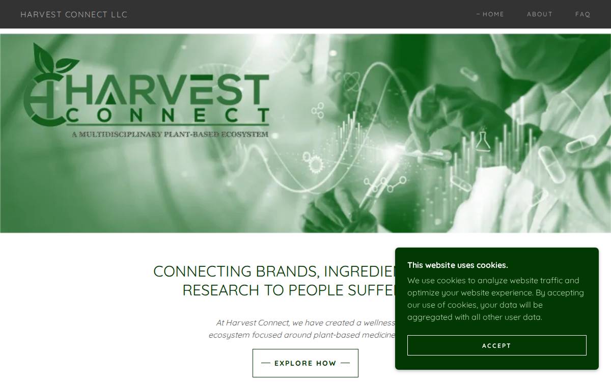 Harvest Connect website preview