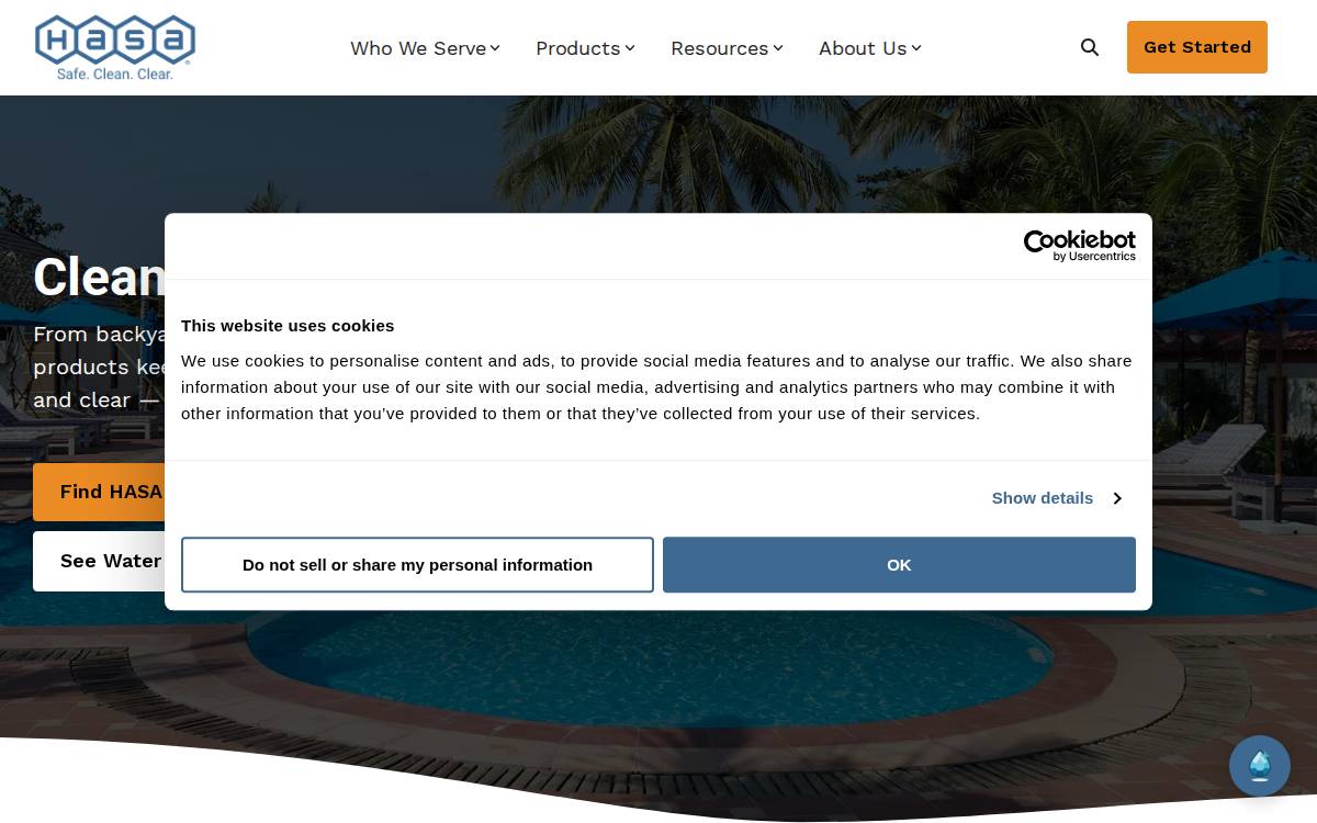 Hasa, Inc. website preview