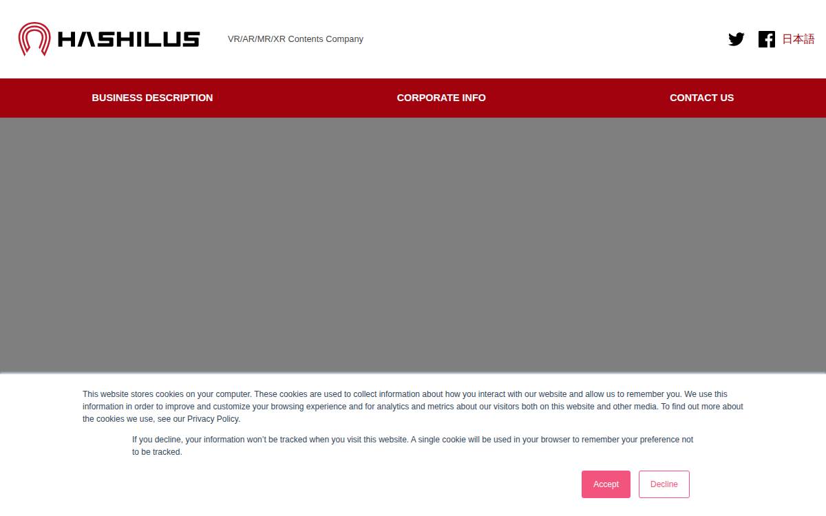 Hashilus website preview