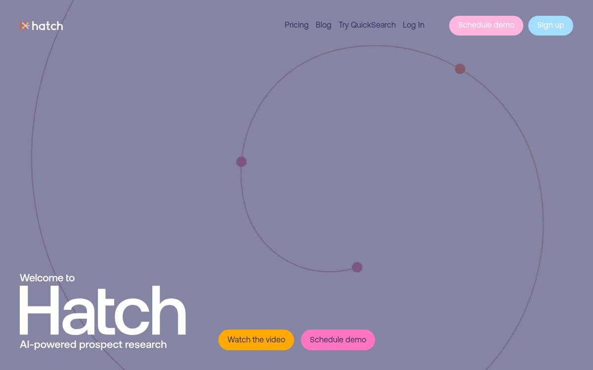 Hatch website preview
