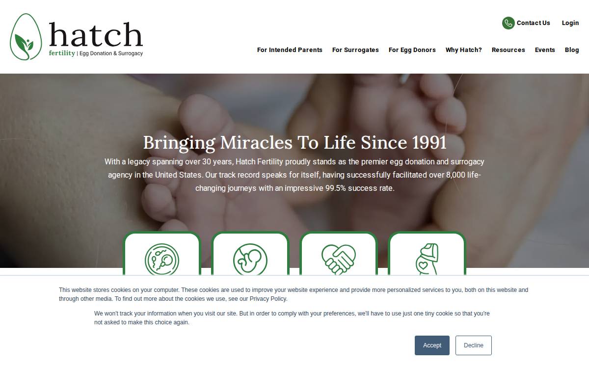 Hatch website preview