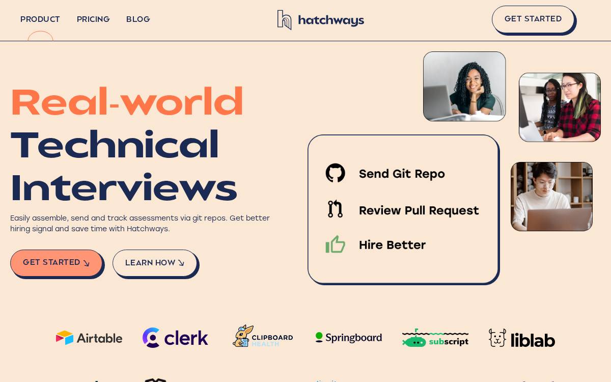 Hatchways website preview