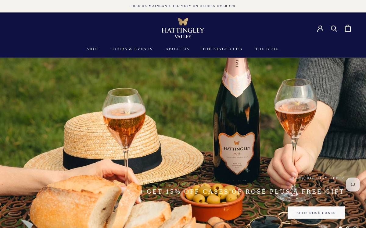 Hattingley Valley website preview