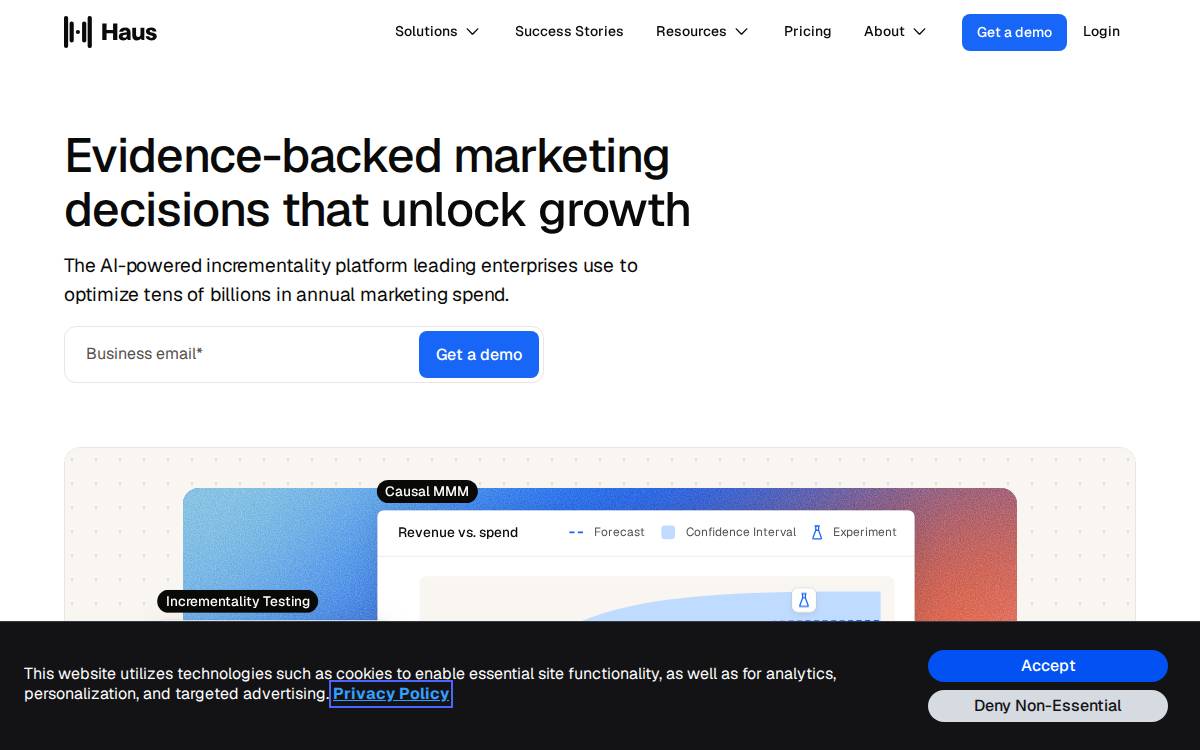Haus Analytics website preview