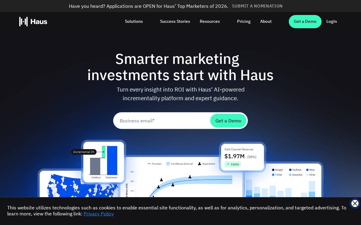 Haus website preview