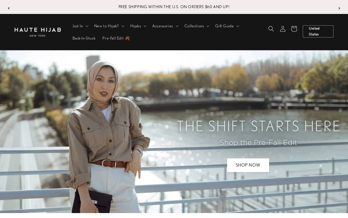 Haute Hijab website preview