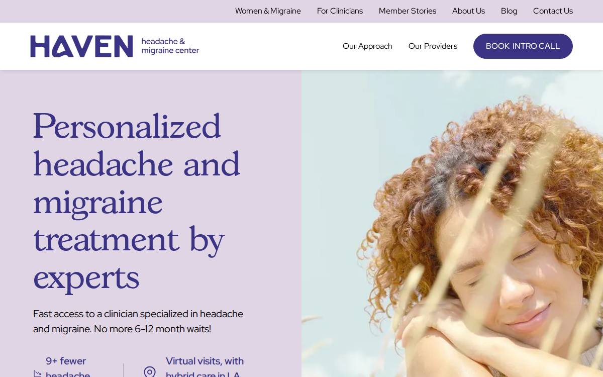 Havenheadache website preview