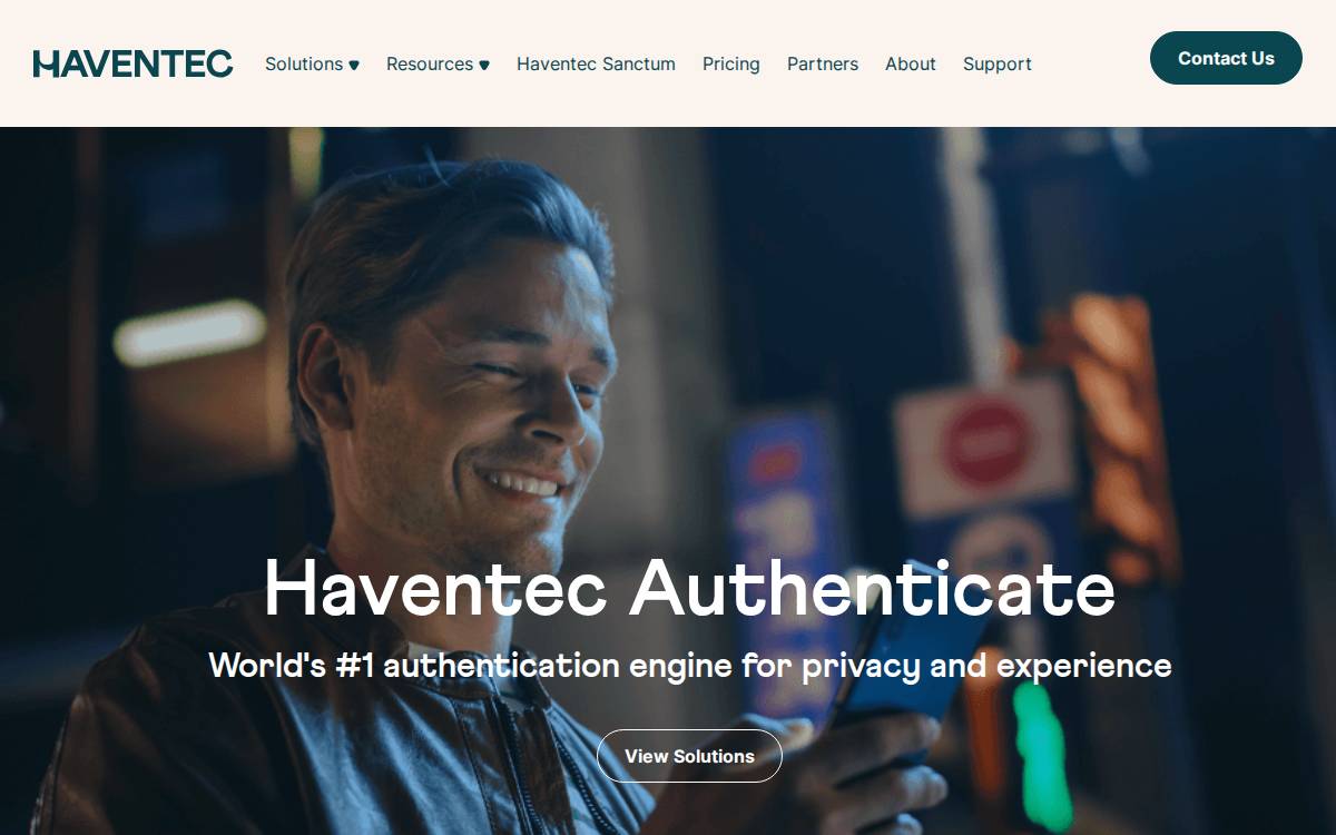 Haventec website preview