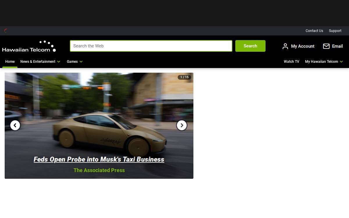 Hawaiian Telcom website preview