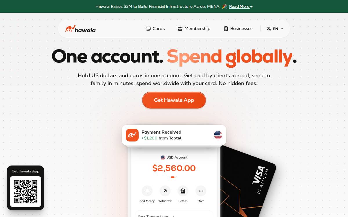Hawala website preview