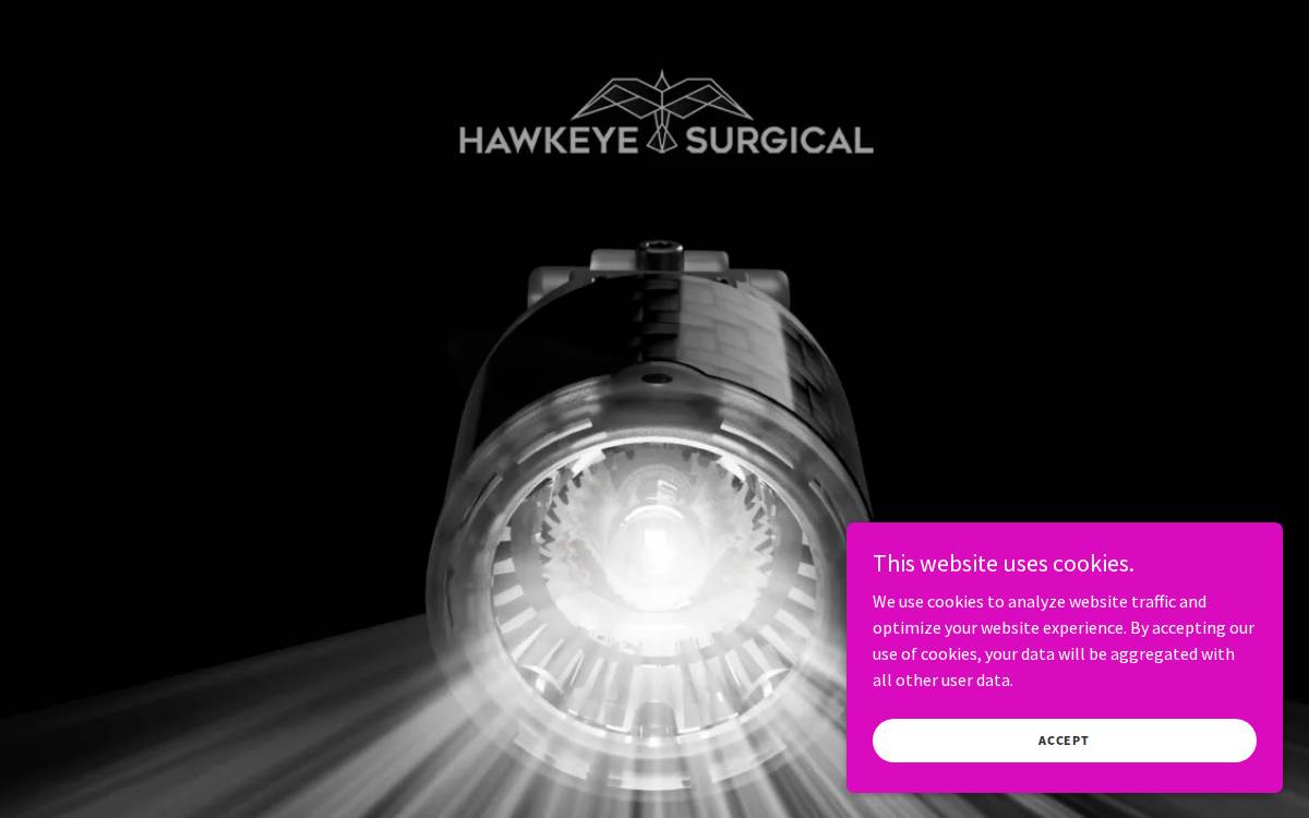 Hawkeye Surgical Lighting website preview