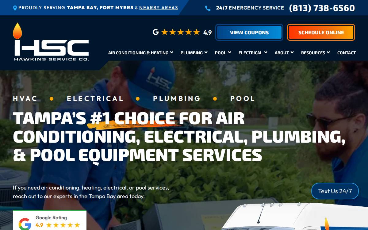 Hawkinsserviceco website preview