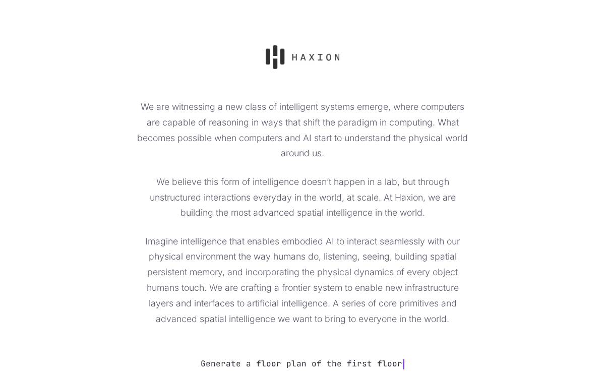 Haxion website preview