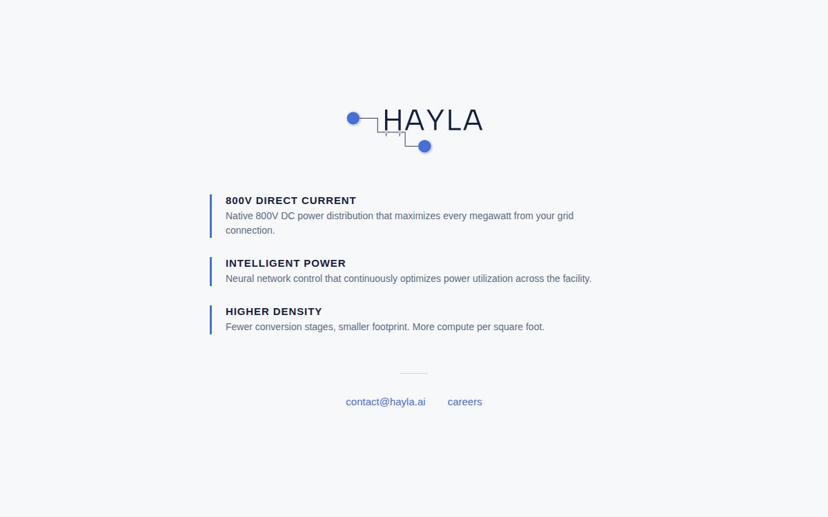 Hayla website preview