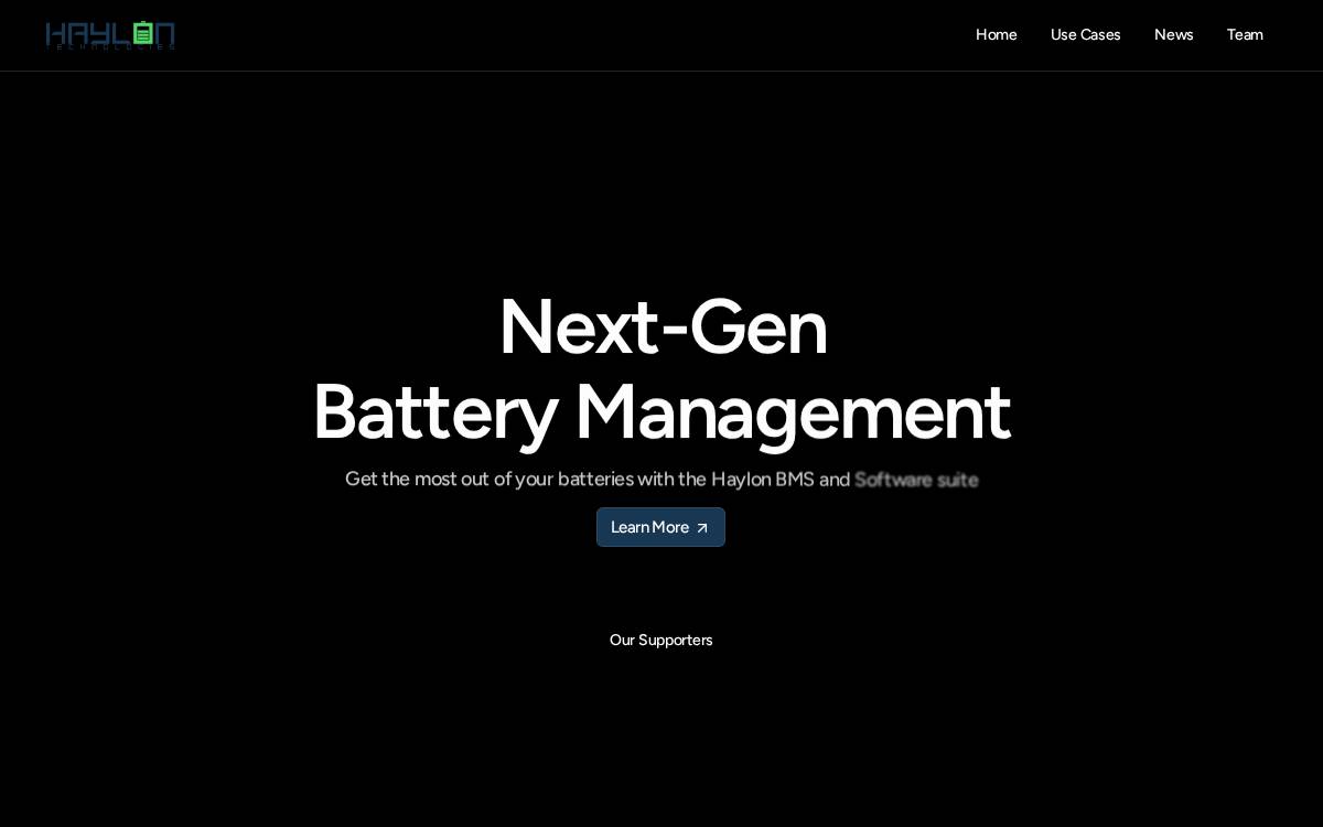 Haylon Technologies website preview