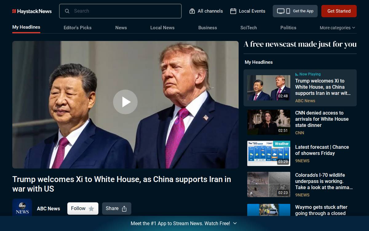 Haystack News website preview