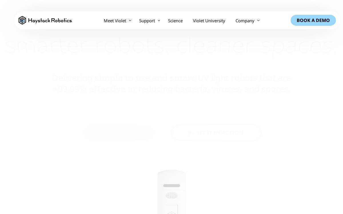 Haystack Robotics website preview