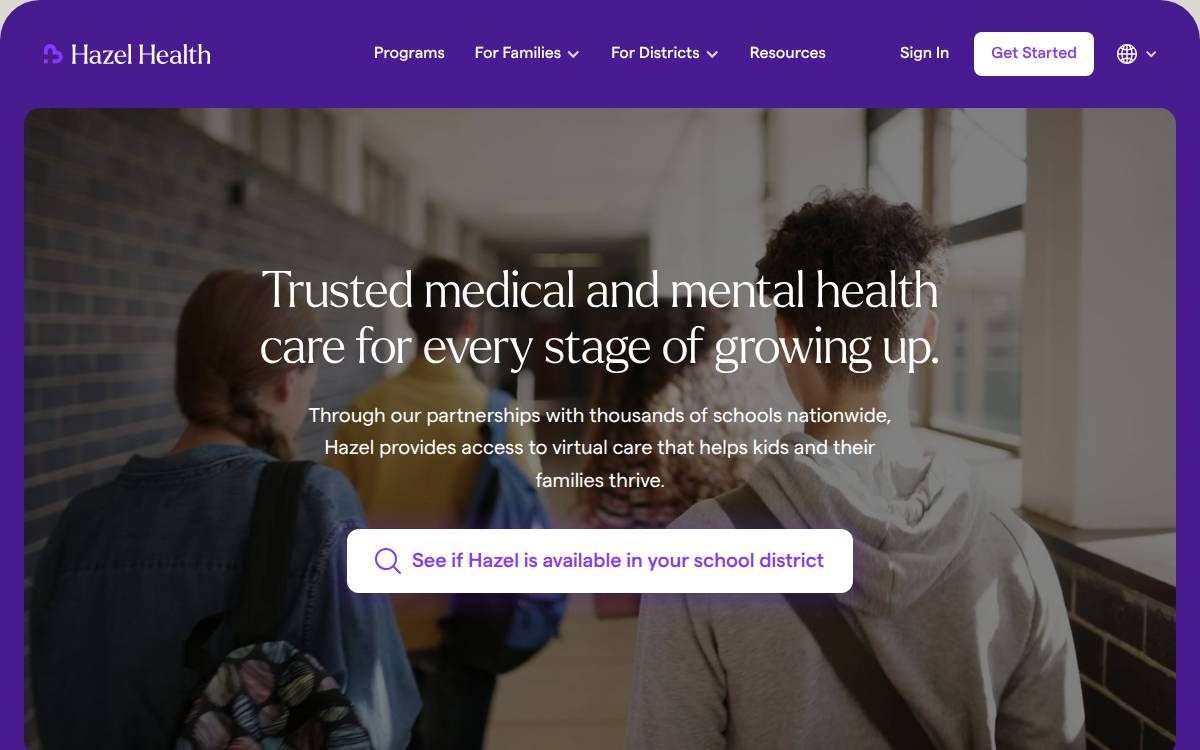 Hazel website preview
