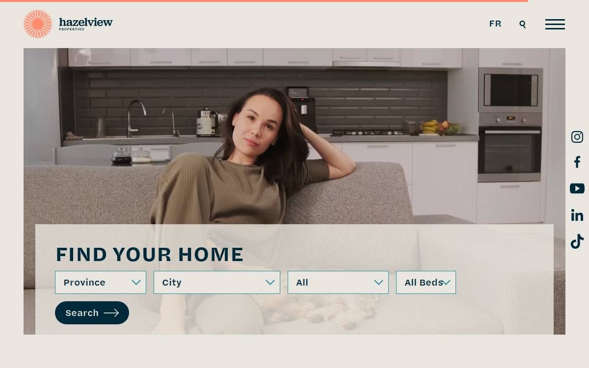 Hazelview Properties website preview