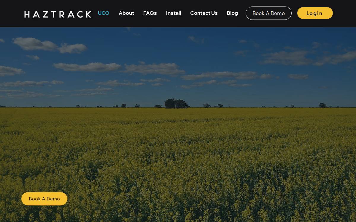 Haztracker website preview