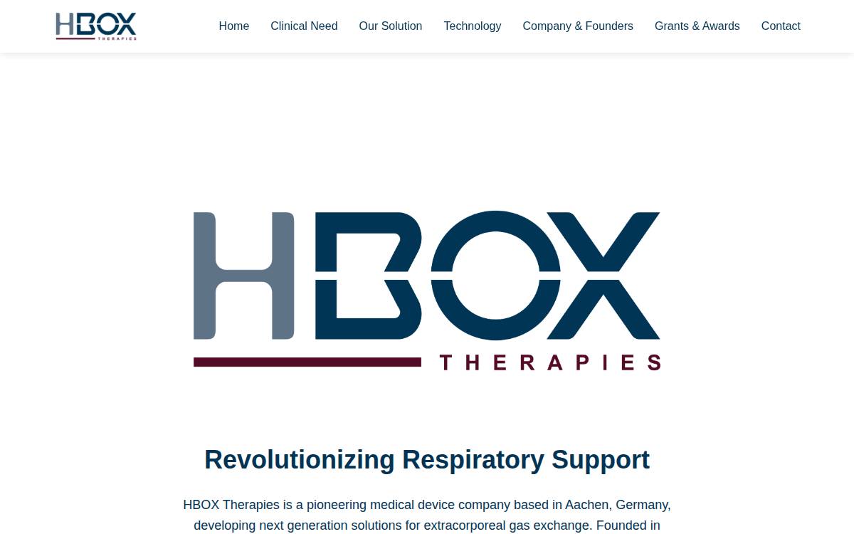 Hbox Therapies website preview
