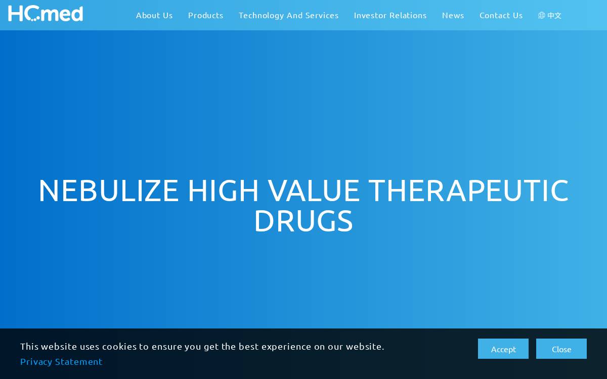HCMed Innovations website preview