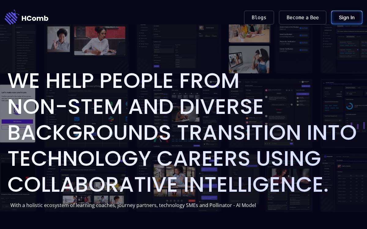 Hcomb website preview
