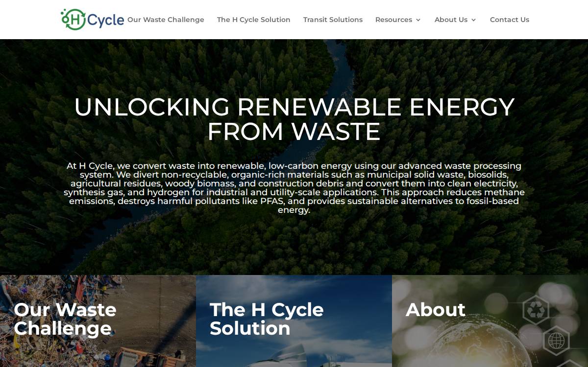 H Cycle website preview