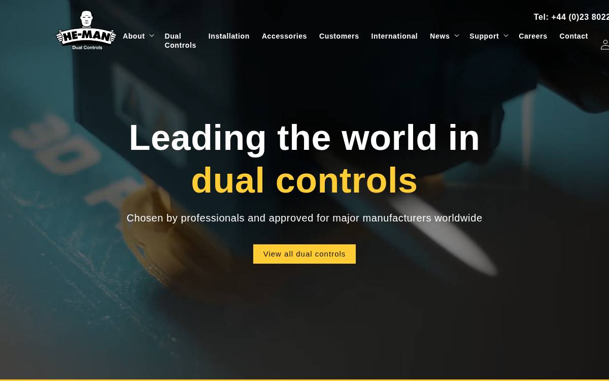 He-Man Dual Controls website preview