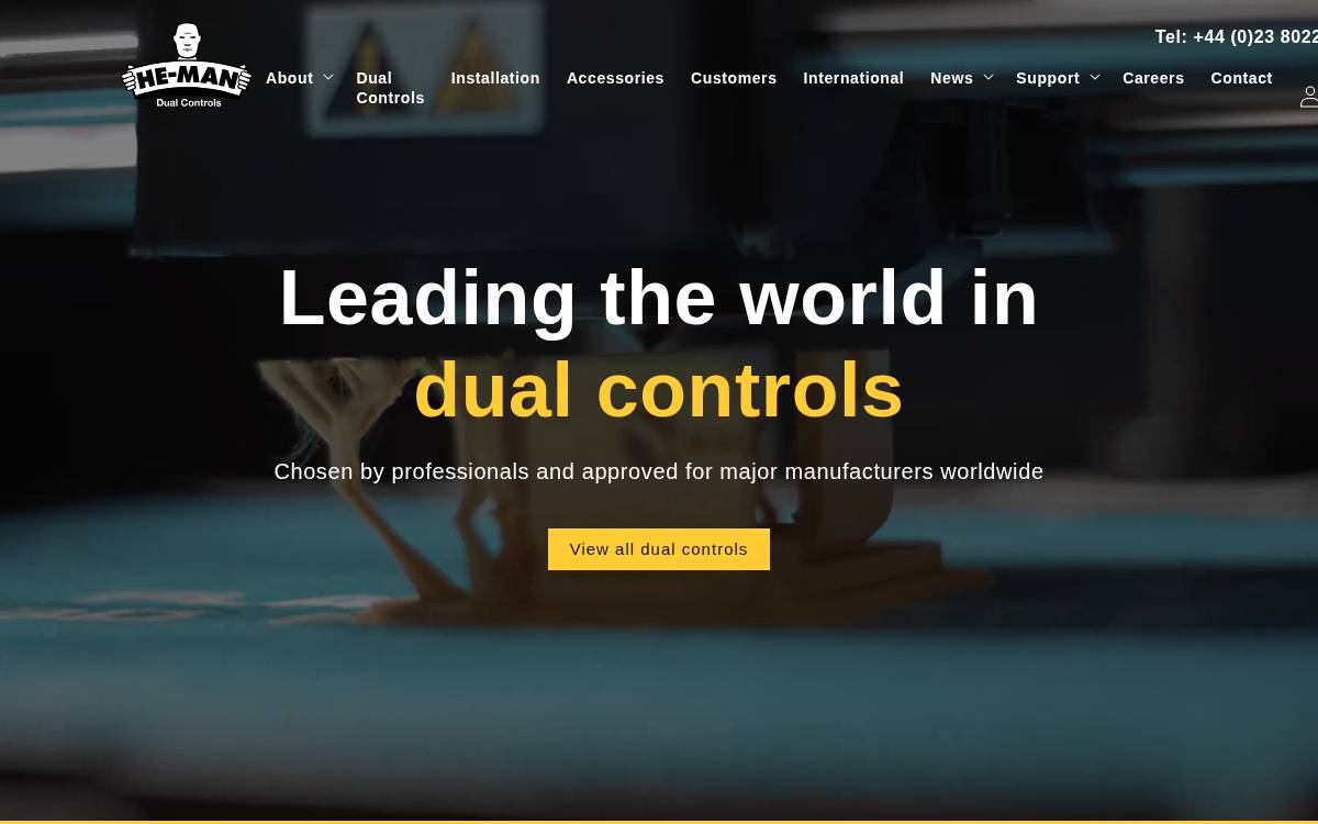 He Mandualcontrols.Co website preview
