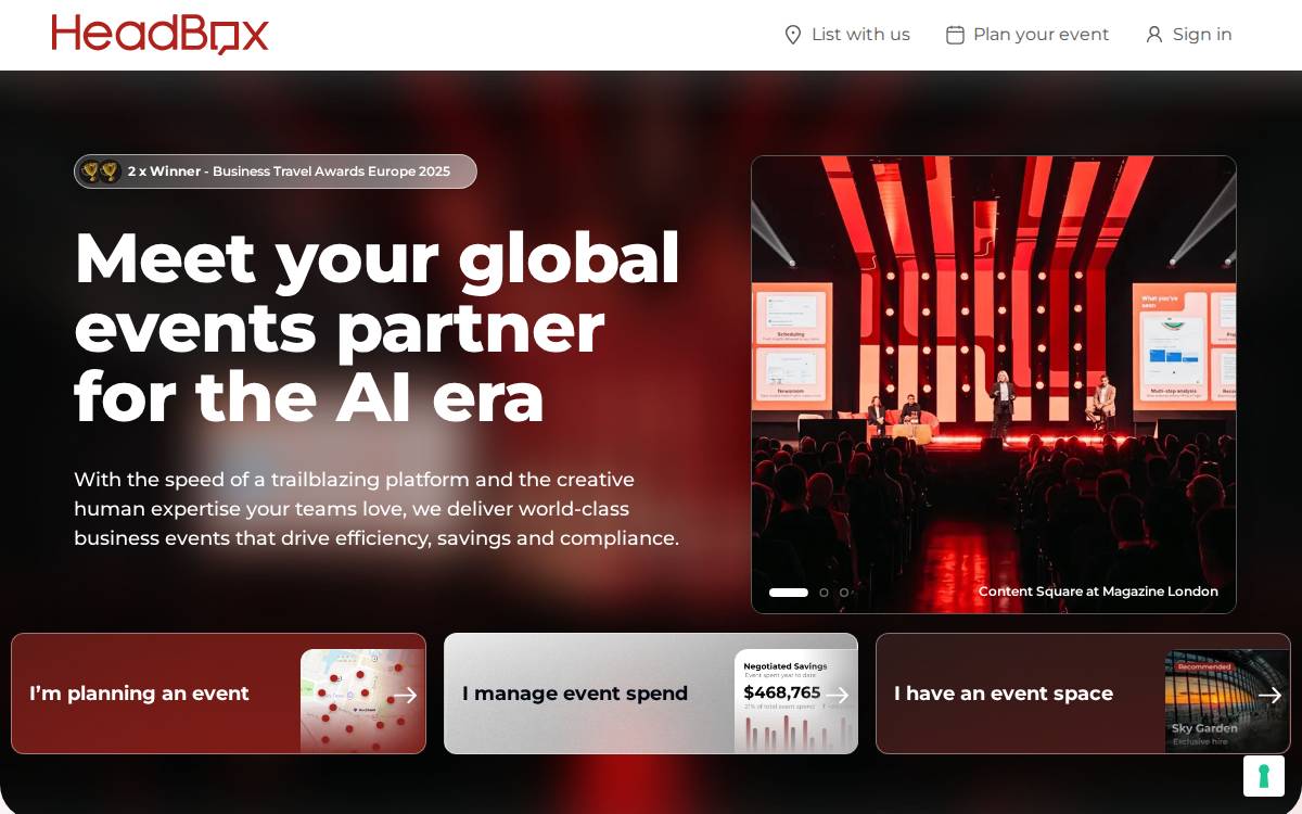 HeadBox website preview