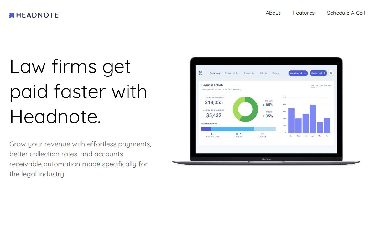 Headnote website preview